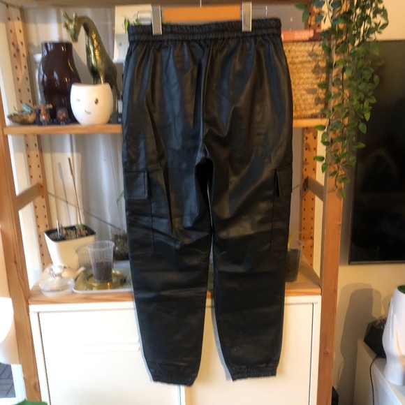 ZARA Faux Leather Pants. Size S - Picture 7 of 10